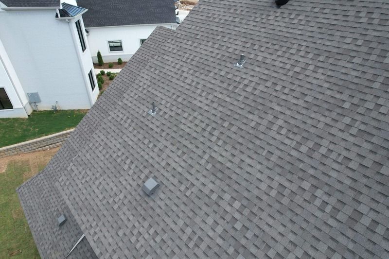 Architectural shingle roof on a residential home