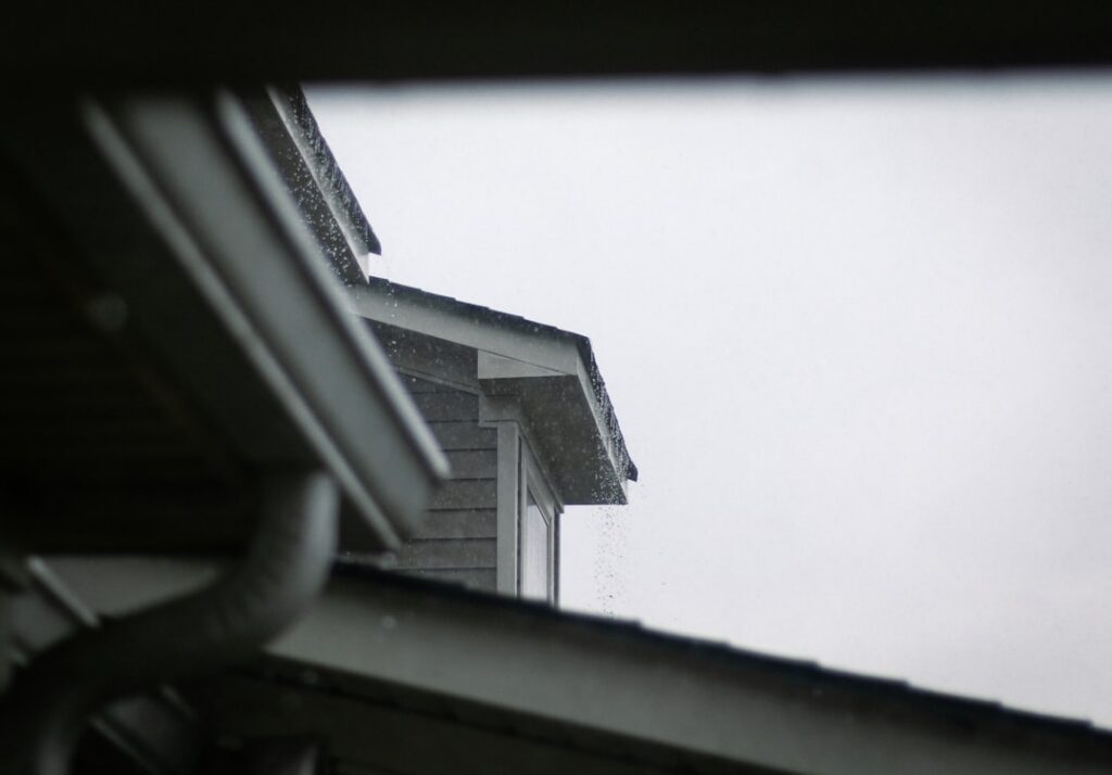 new gutters on a home in Central Arkansas with curb appeal and water management