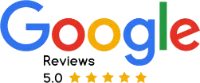 Google Reviews five star rating badge