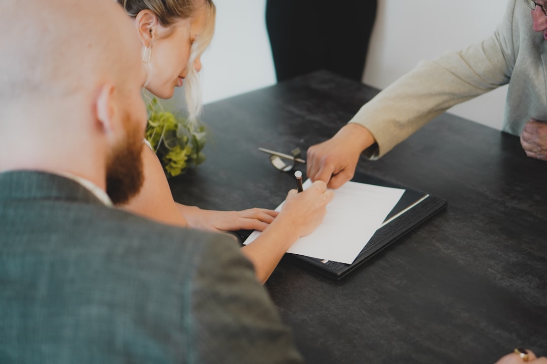 homeowner reviewing a contract