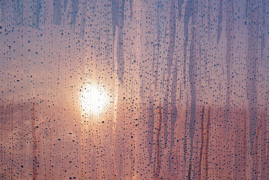 Sun and rain over an Arkansas home in Little Rock area Sun and rain over an Arkansas home in Little Rock area